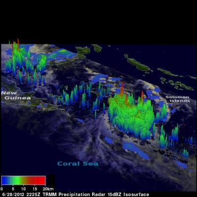 TRMM radar image of 21P