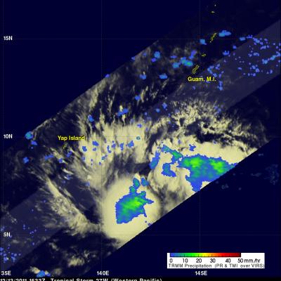 TRMM image of tropical cyclone 27W