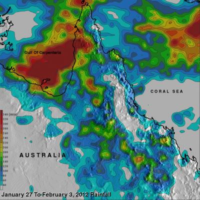 TRMM image of Monsoon in Australia