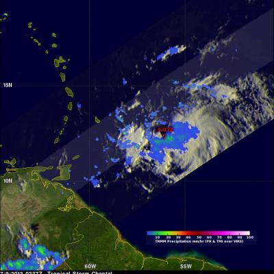 Tropical Storm Chantal Enters the Eastern Caribbean