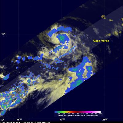 TRMM Sees Weak Tropical Storm Dorian 