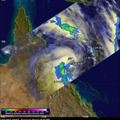 Tropical Storm DYLAN (ELEVEN) Heads Toward Queensland