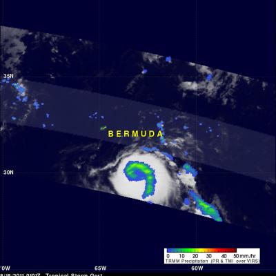 TRMM image of Gert