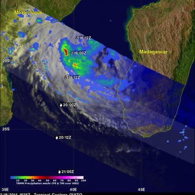 Tropical Cyclone Guito's Rainfall