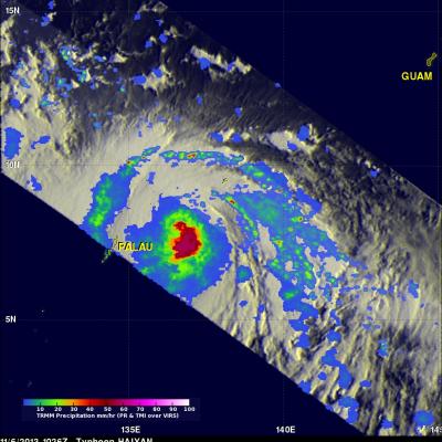 Super Typhoon HAIYAN Moving Toward The Philippines