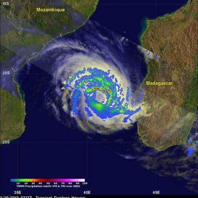 Tropical Storm Haruna Intensifying