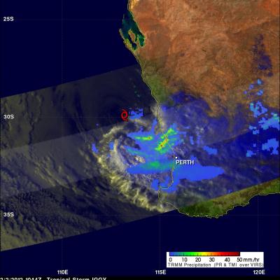 TRMM image of tropical cyclone Iggy
