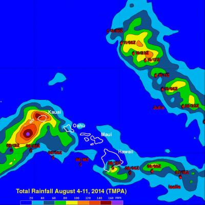 Tropical Storm Iselle Departs Hawaii While Julio Stays Well North