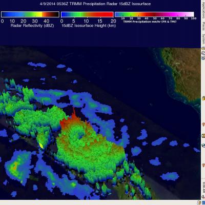 Tropical Cyclone Ita Intensifies