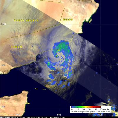 TRMM image of Tropical Storm Keila