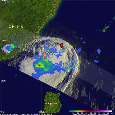 TRMM Sees Heavy Rain Over Taiwan