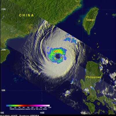TRMM Has Second Look At Typhoon Krosa