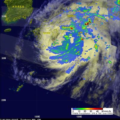 TRMM image of MA-ON over Japan