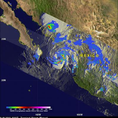 Mexico Flooded by Tropical Storm Manuel and Hurricane Ingrid