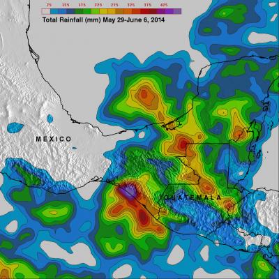 Heavy Rainfall For Mexico & Central America 