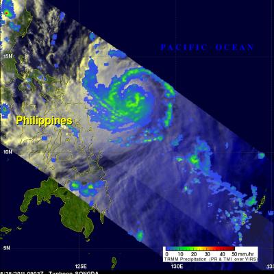 TMI image of Typhoon Songda