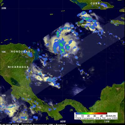 Tropical Depression 08L Forms In The Caribbean